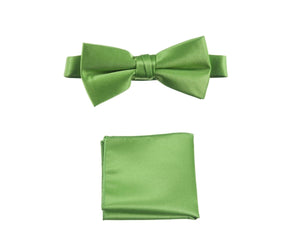 Pre-tied Bow Tie and Pocket Square Handkerchief Sets - Tuxgear