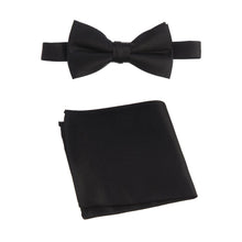Load image into Gallery viewer, Pre-tied Bow Tie and Pocket Square Handkerchief Sets - Tuxgear