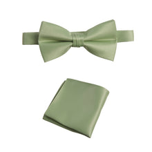 Load image into Gallery viewer, Pre-tied Bow Tie and Pocket Square Handkerchief Sets - Tuxgear