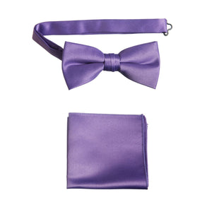 Pre-tied Bow Tie and Pocket Square Handkerchief Sets - Tuxgear