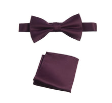 Load image into Gallery viewer, Pre-tied Bow Tie and Pocket Square Handkerchief Sets - Tuxgear