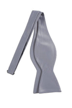 Load image into Gallery viewer, Satin Self Tie Bow Tie with Adjustable Neck Strap for Wedding Prom - Tuxgear