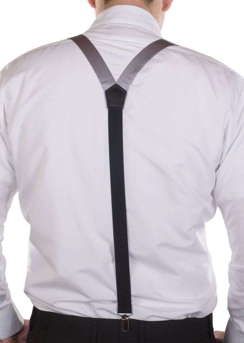 Tuxgear Satin Suspender and Bow Tie Set Combo in Men's & Kids Sizes