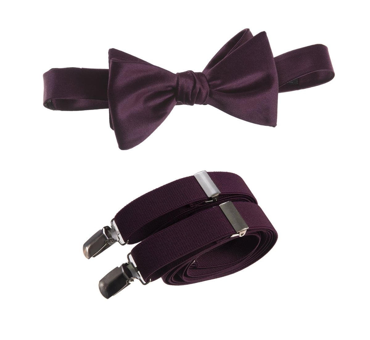 Self - Tie Bow Tie and Suspender Set for Adults - Tuxgear