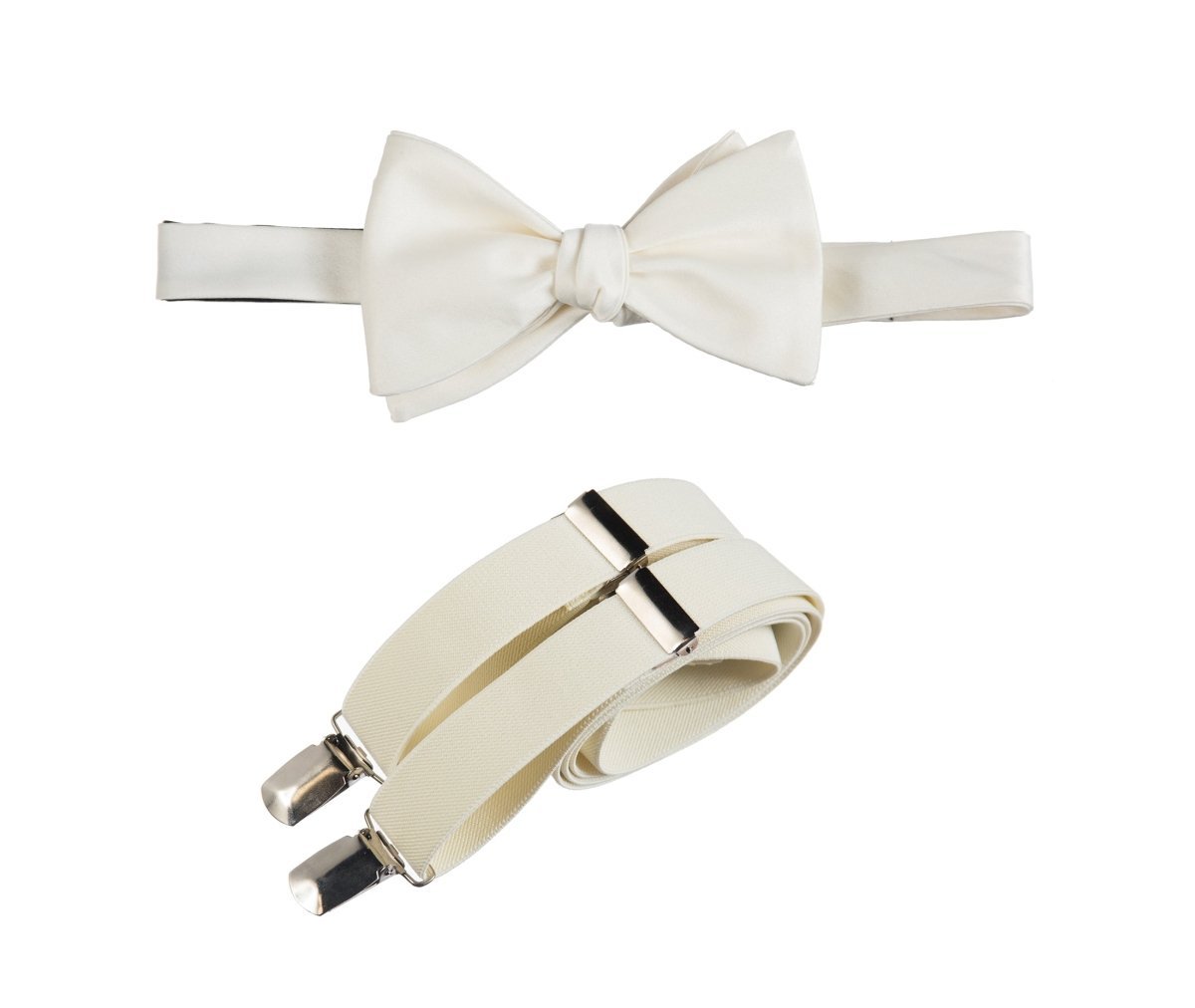 Self - Tie Bow Tie and Suspender Set for Adults - Tuxgear