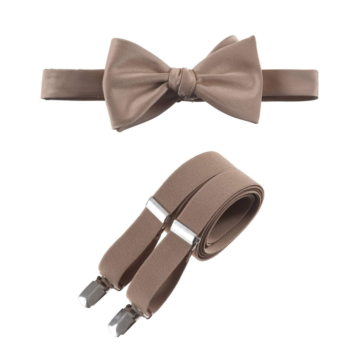 Self - Tie Bow Tie and Suspender Set for Adults - Tuxgear