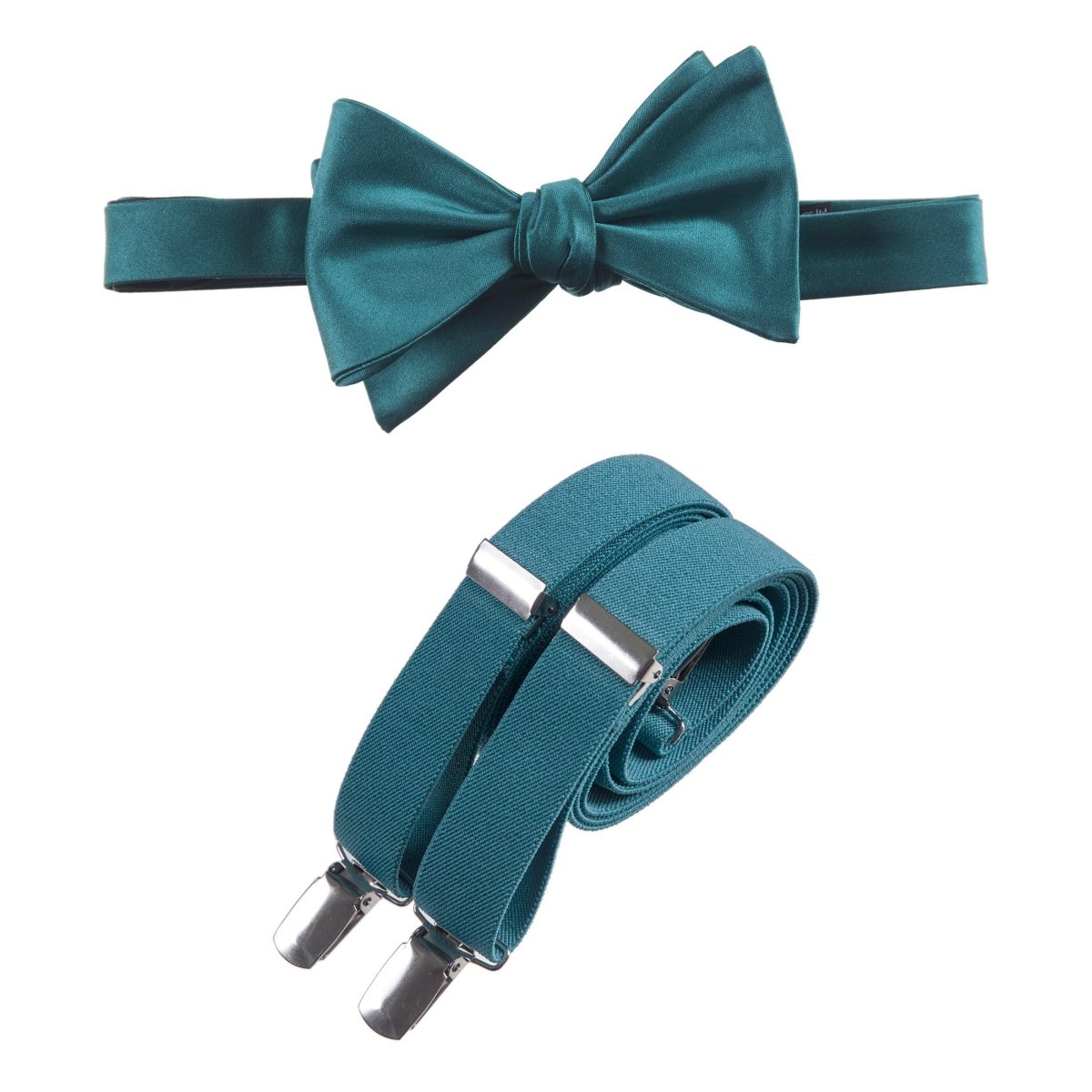 Self - Tie Bow Tie and Suspender Set for Adults - Tuxgear
