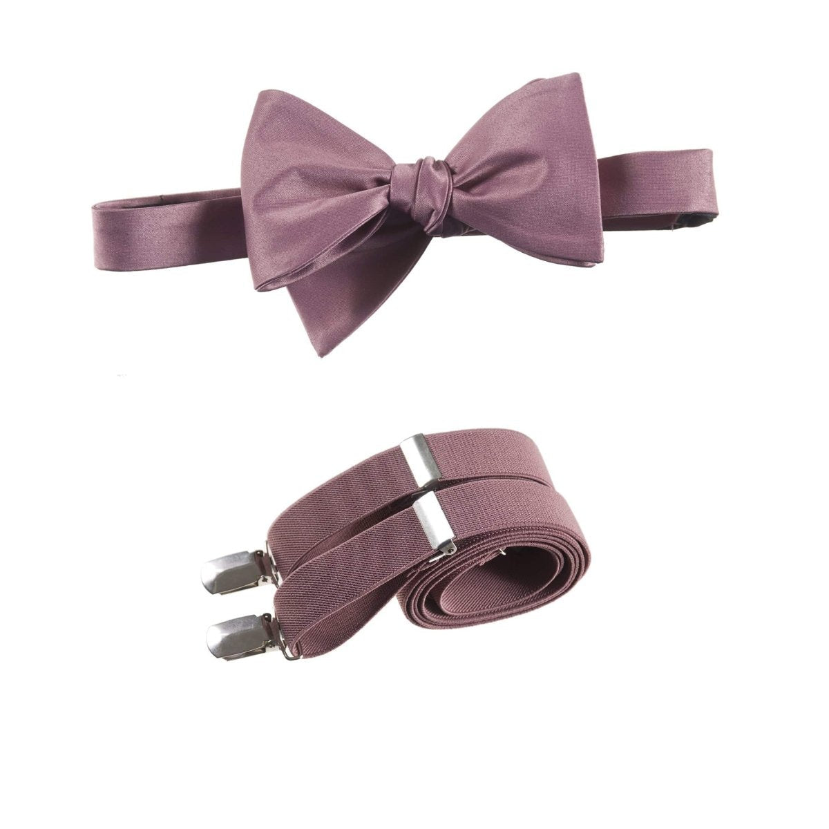 Self - Tie Bow Tie and Suspender Set for Adults - Tuxgear