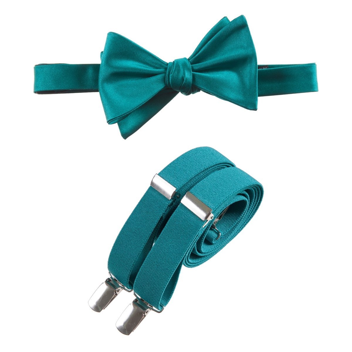 Self - Tie Bow Tie and Suspender Set for Adults - Tuxgear