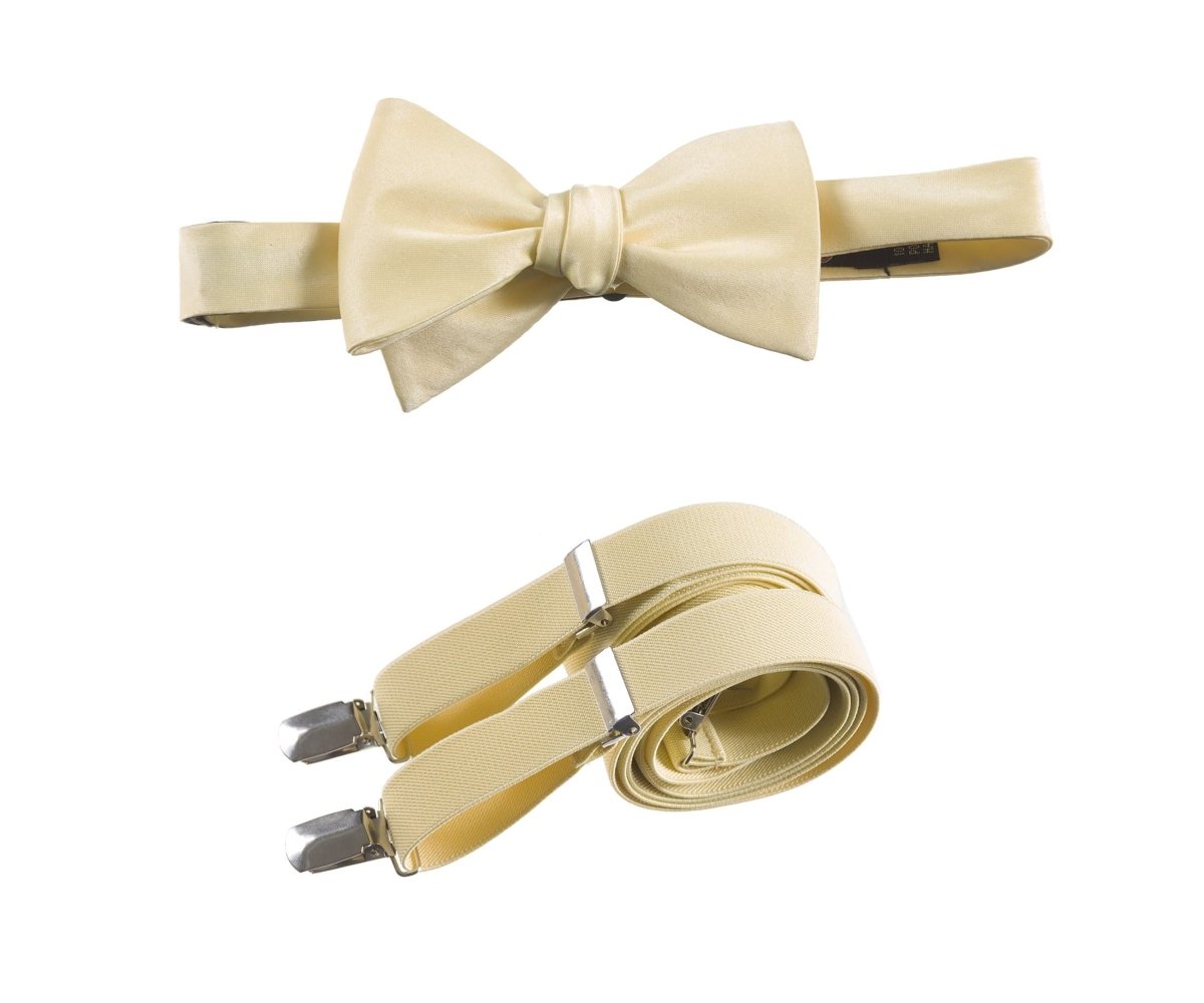 Self - Tie Bow Tie and Suspender Set for Adults - Tuxgear