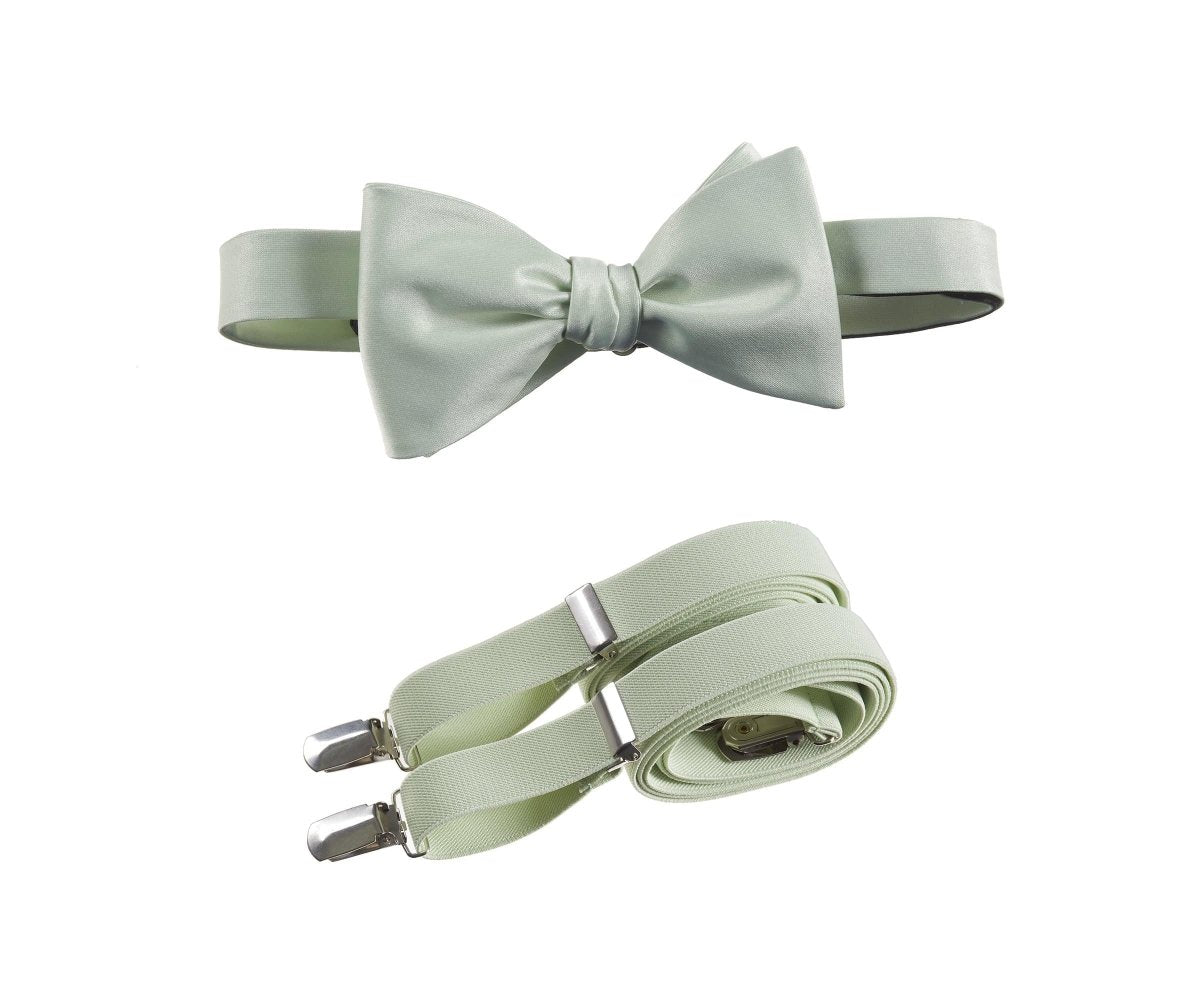 Self - Tie Bow Tie and Suspender Set for Adults - Tuxgear