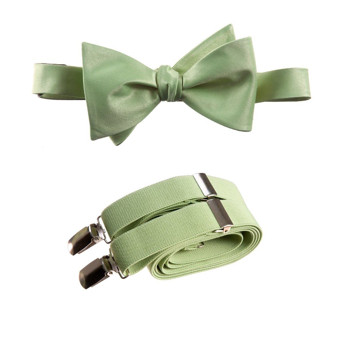 Self - Tie Bow Tie and Suspender Set for Adults - Tuxgear