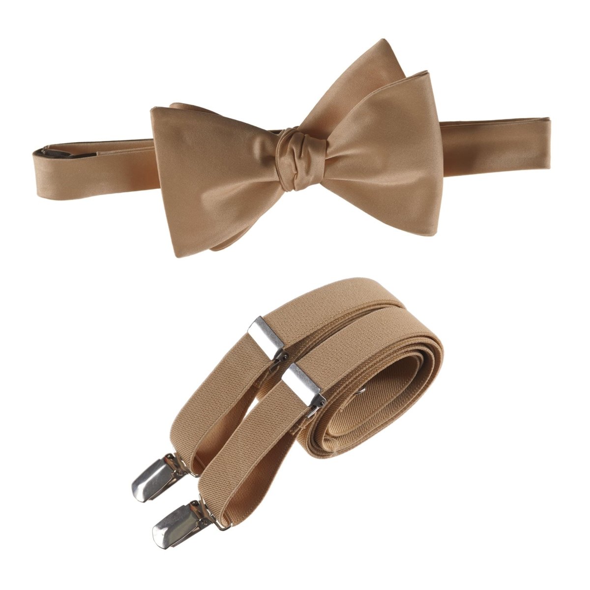 Self - Tie Bow Tie and Suspender Set for Adults - Tuxgear