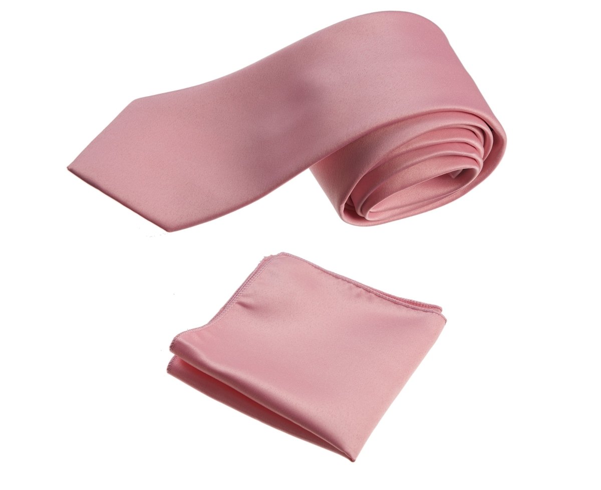 Self - Tie Windsor Necktie & Pocket Square Set | Over 30 Colors - Tuxgear