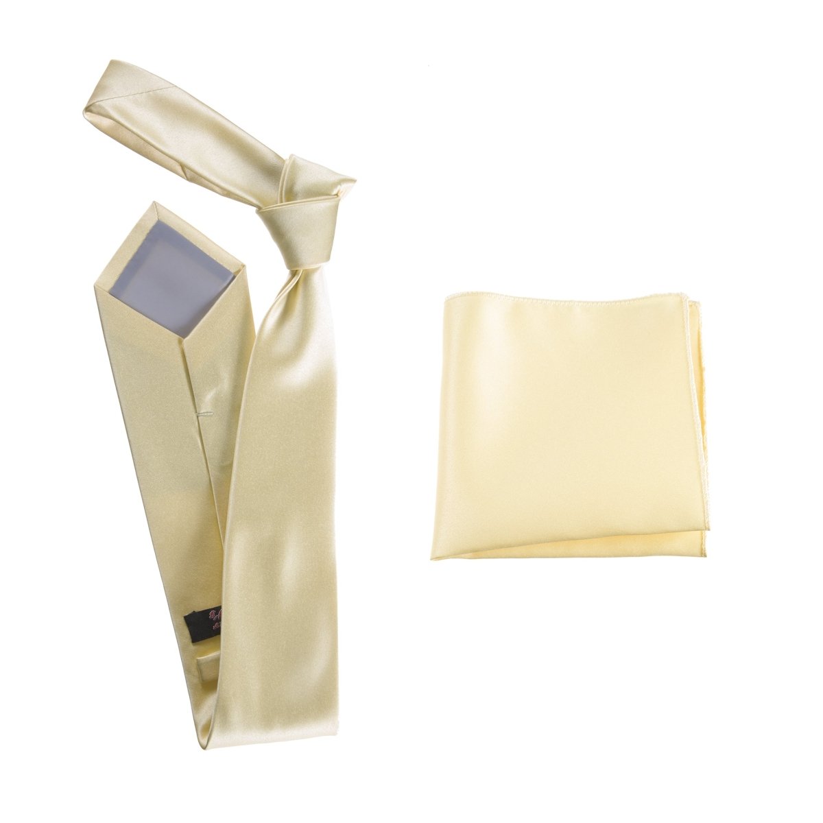 Self - Tie Windsor Necktie & Pocket Square Set | Over 30 Colors - Tuxgear