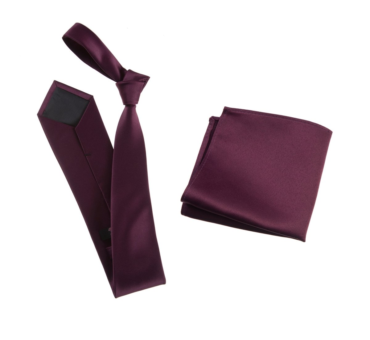 Self - Tie Windsor Necktie & Pocket Square Set | Over 30 Colors - Tuxgear