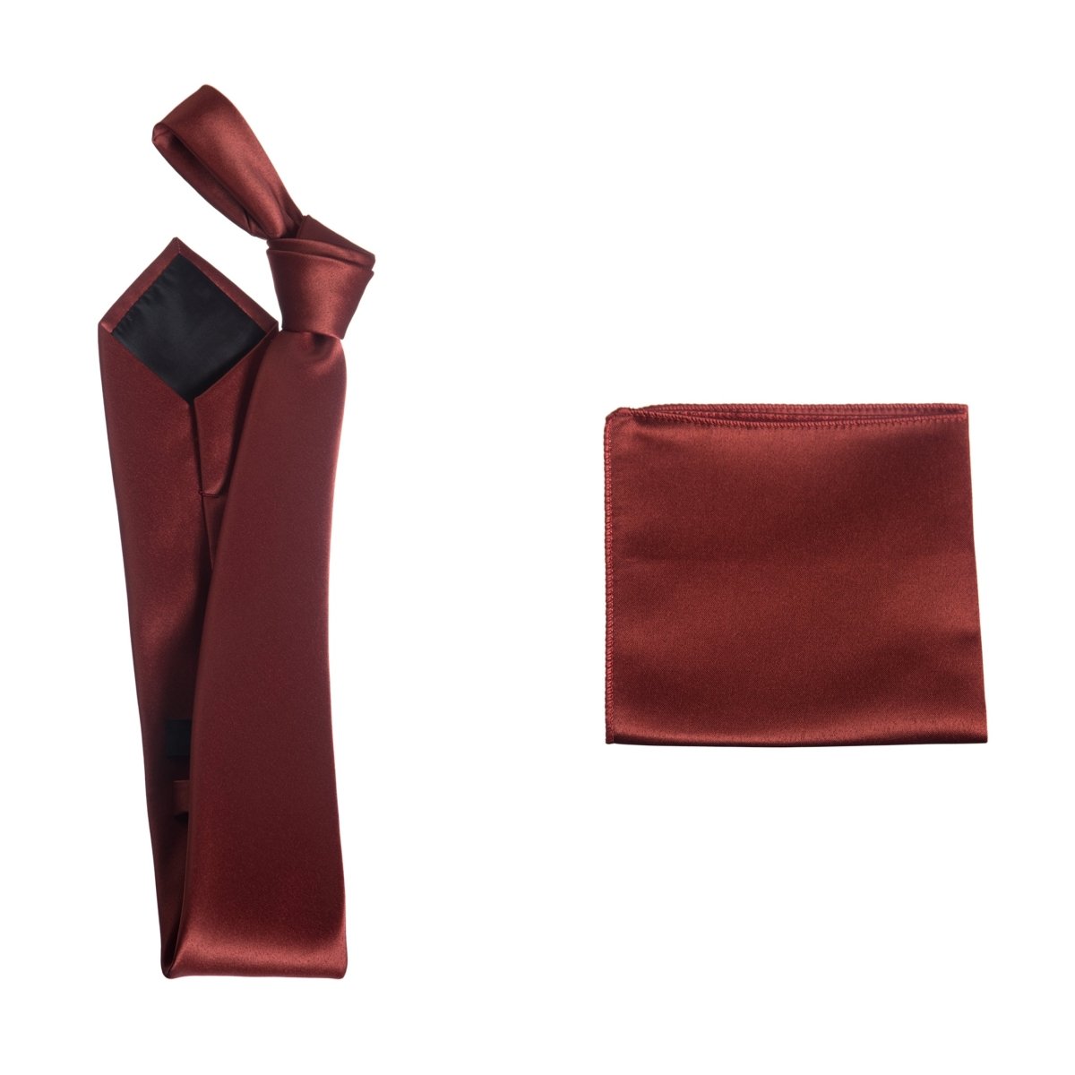 Self - Tie Windsor Necktie & Pocket Square Set | Over 30 Colors - Tuxgear
