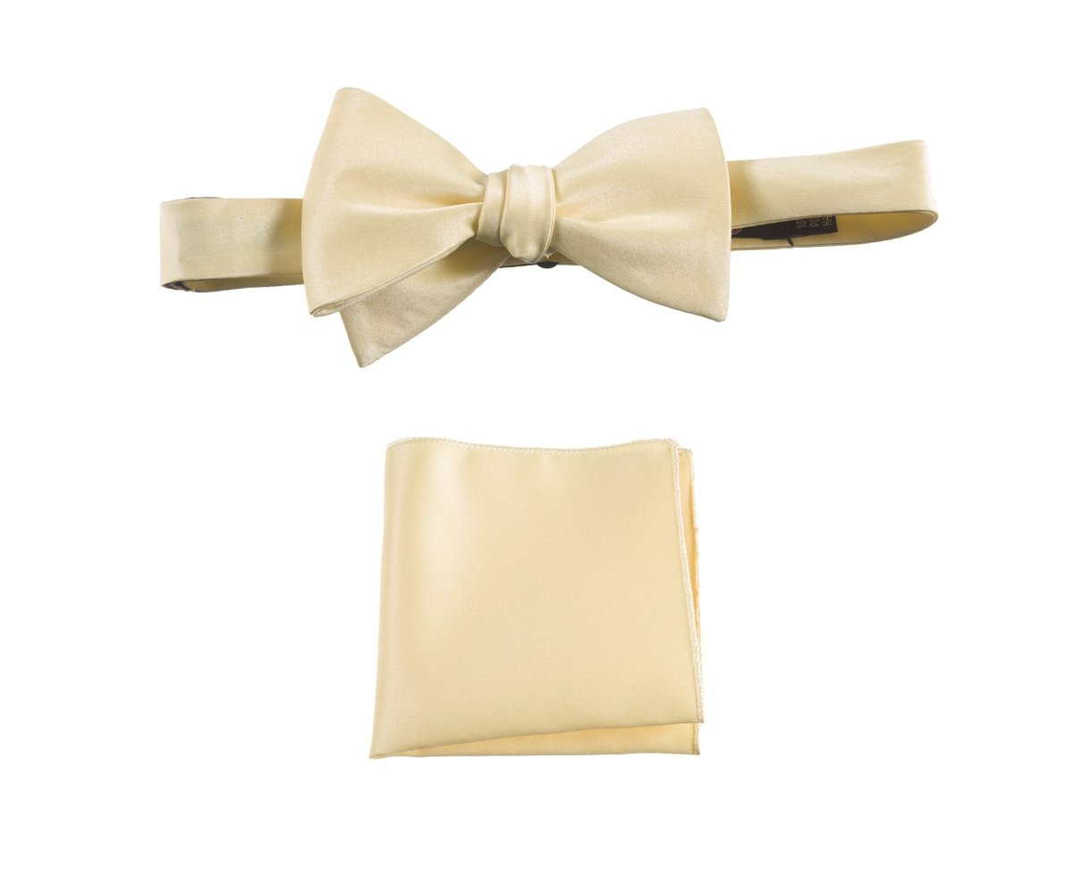 Selftie Bow Tie and Pocket Square Handkerchief Set - Tuxgear