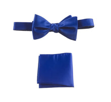 Load image into Gallery viewer, Selftie Bow Tie and Pocket Square Handkerchief Set - Tuxgear