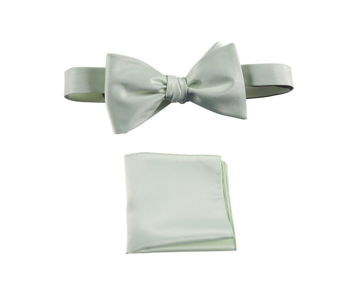 Selftie Bow Tie and Pocket Square Handkerchief Set - Tuxgear