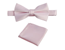 Load image into Gallery viewer, Selftie Bow Tie and Pocket Square Handkerchief Set - Tuxgear