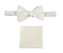 Load image into Gallery viewer, Selftie Bow Tie and Pocket Square Handkerchief Set - Tuxgear