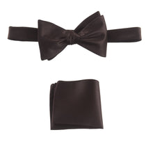 Load image into Gallery viewer, Selftie Bow Tie and Pocket Square Handkerchief Set - Tuxgear