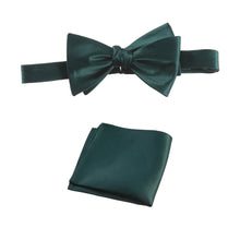 Load image into Gallery viewer, Selftie Bow Tie and Pocket Square Handkerchief Set - Tuxgear