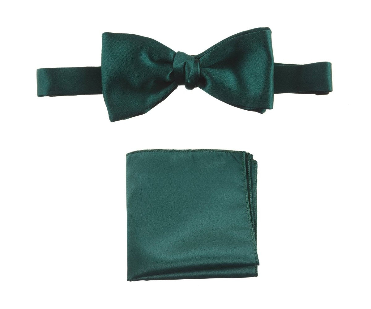 Selftie Bow Tie and Pocket Square Handkerchief Set - Tuxgear