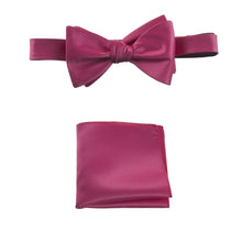 Load image into Gallery viewer, Selftie Bow Tie and Pocket Square Handkerchief Set - Tuxgear
