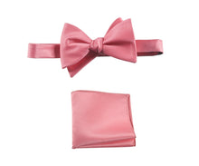 Load image into Gallery viewer, Selftie Bow Tie and Pocket Square Handkerchief Set - Tuxgear