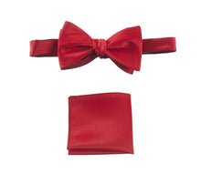 Load image into Gallery viewer, Selftie Bow Tie and Pocket Square Handkerchief Set - Tuxgear