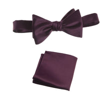 Load image into Gallery viewer, Selftie Bow Tie and Pocket Square Handkerchief Set - Tuxgear