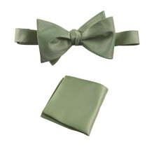 Load image into Gallery viewer, Selftie Bow Tie and Pocket Square Handkerchief Set - Tuxgear