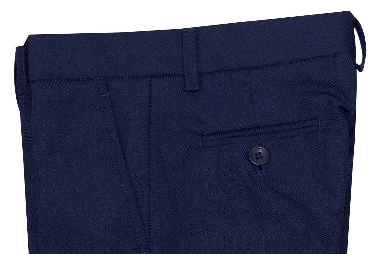 Fabcoast Women Navy Blue Trousers Pants Cotton formal with adjustable waist  buttons and 2 pockets at Rs 469/piece in Ajmer