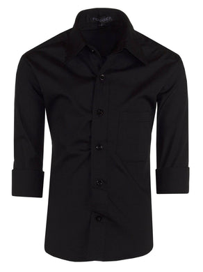 Slim Fit Long Sleeve Dress Shirt - Tuxgear